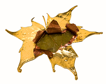 украшения, бижутерия, колье, подвески, броши, серьги, листья, Ester Bijoux